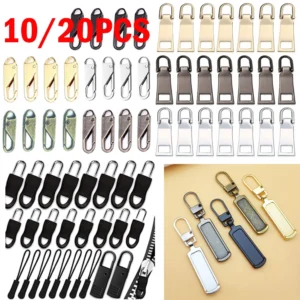 10-20PCS Replacement Molded Slider Fix Zipper Fixer Repair pull Bags Tab Kit #AL